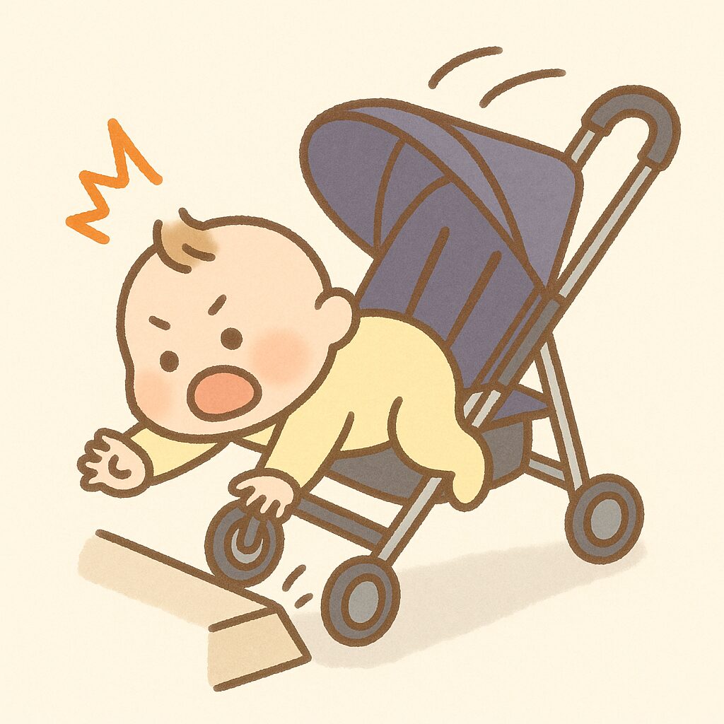 ベビーカーと赤ちゃんのひやり
